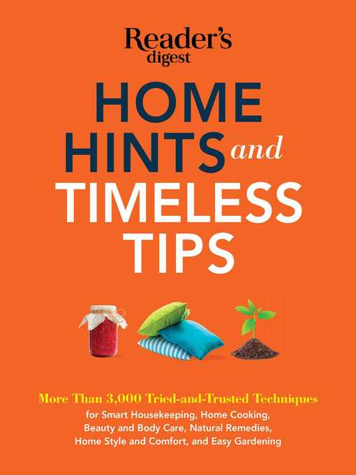 Title details for Home Hints and Timeless Tips by Editors of Reader's Digest - Wait list